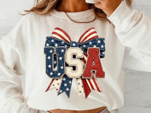 Download Patriotic USA Bow PNG Design - Premium Resources