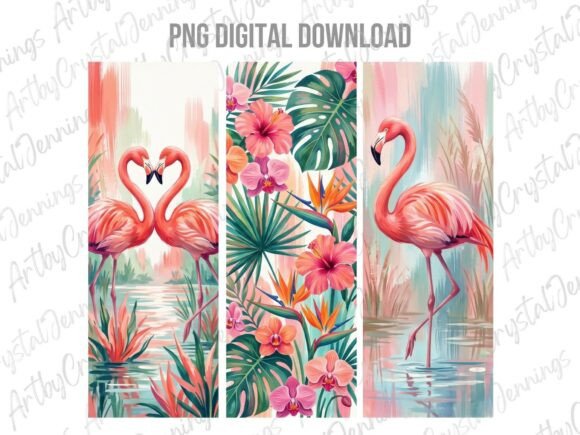 Download Tropical Flamingo Brushstroke PNG - Tropical flamingo Collection