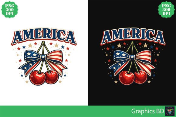 Download America Cherry Patriotic PNG Design - Premium Resources