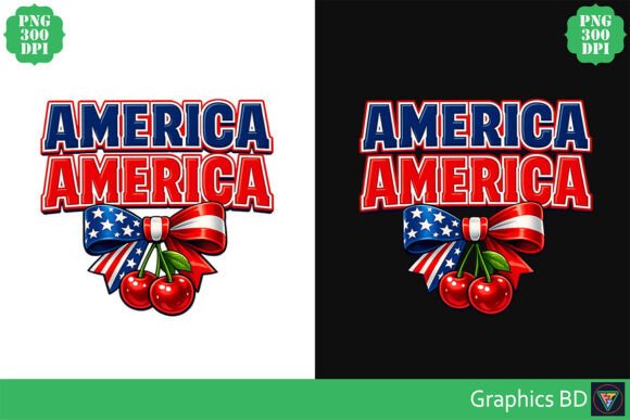 Download America Cherry Patriotic PNG Design - Premium Resources